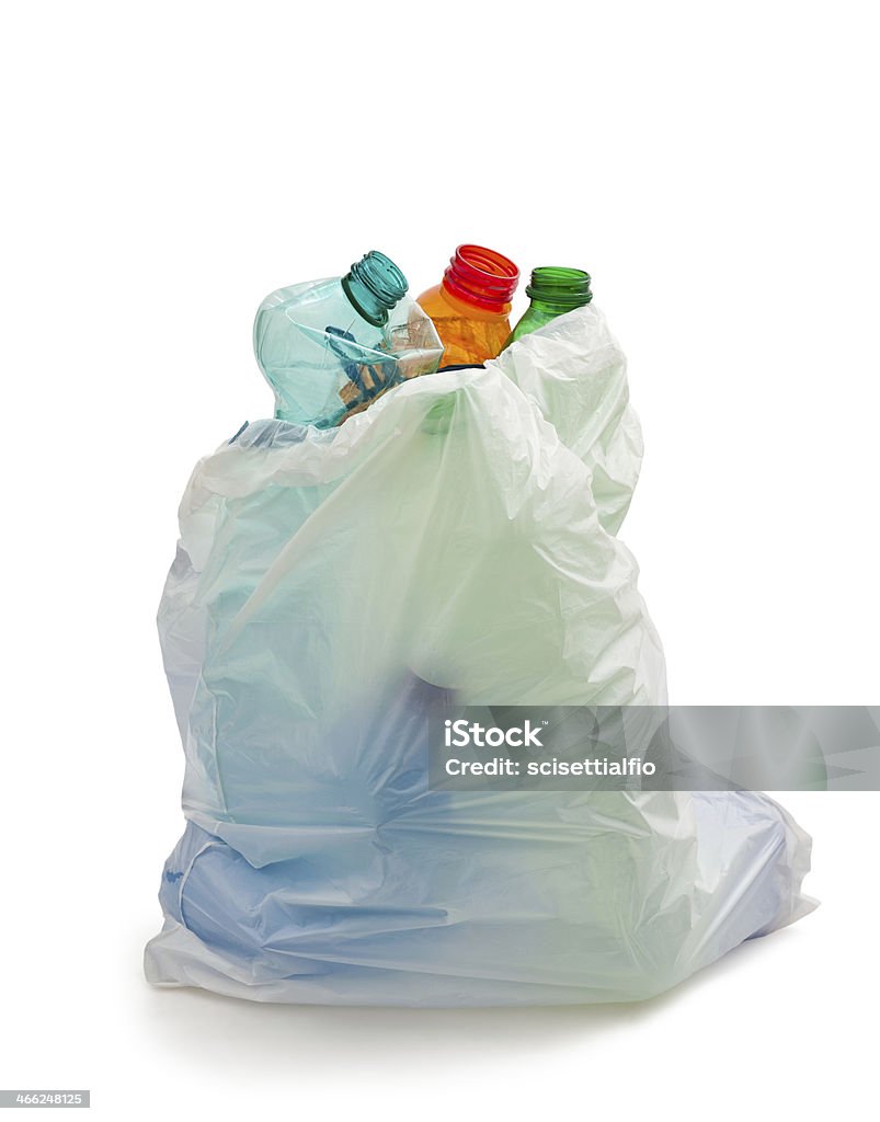 garbage bag garbage bag with plastic bottles,recycling concept Garbage Stock Photo