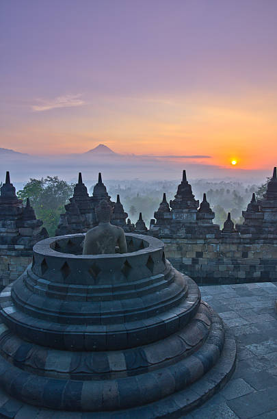 istock Sunrise Borobudur Temple Stupa in Yogyakarta, Java, Indonesia. 466248893