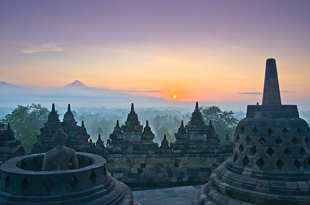 istock Sunrise Borobudur Temple Stupa in Yogyakarta, Java, Indonesia. 466249855
