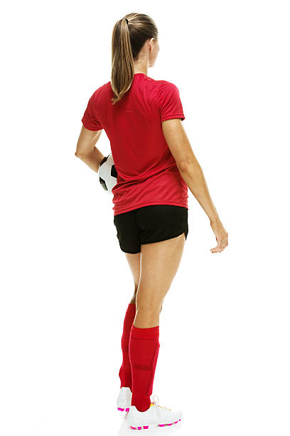istock Rear view of soccer player looking away 466250552