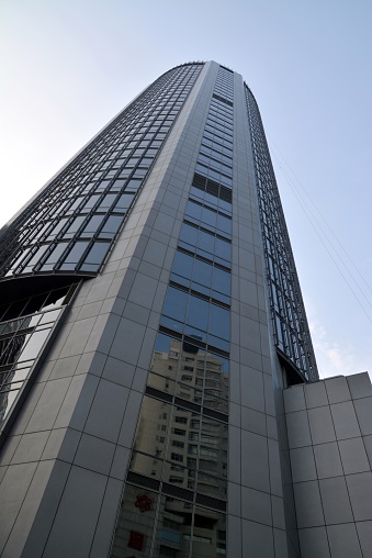 Jianhui building, a 140 mt. tall office skyscraper in Xujiahui district, Shanghai