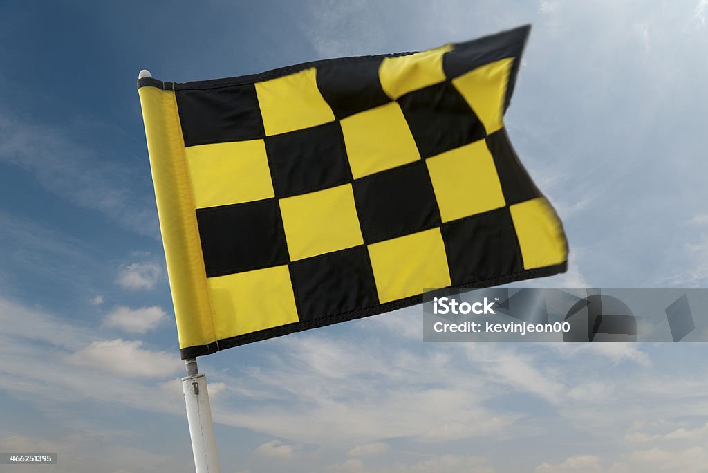 Bandeira de Chegada - Royalty-free Amarelo Foto de stock