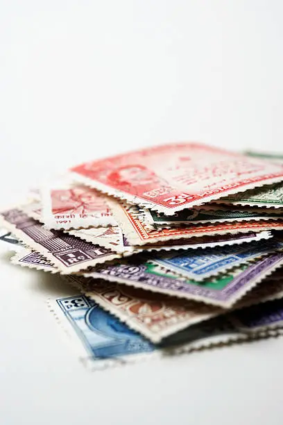 Pile of Postage Stamps