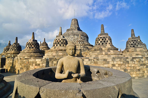 istock Sunrise Borobudur Temple Stupa in Yogyakarta, Java, Indonesia. 466252571