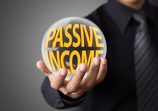 istock Businessman with passive income concept 466254856