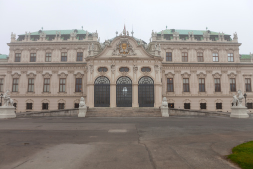 Karlovy Vary, Czech Republic - October 08, 2023: Imperial spa in the historic health resort of Karlsbad in Bohemia.