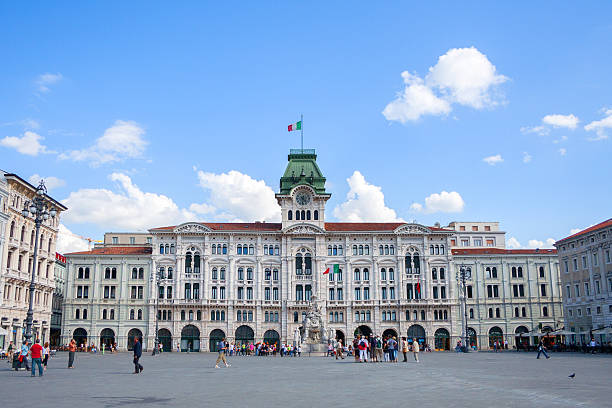 Piazza Unità d'Italia stock photo