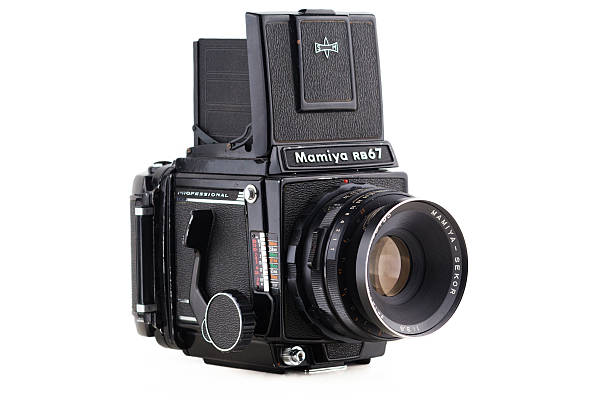 cámara de formato medio analógico - medium format camera fotos fotografías e imágenes de stock