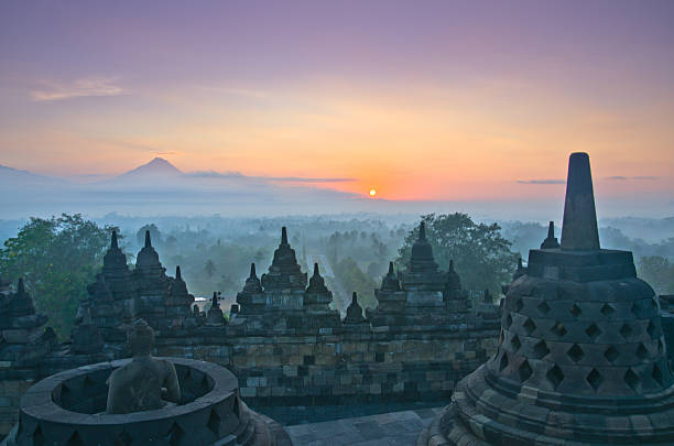 istock Sunrise Borobudur Temple Stupa in Yogyakarta, Java, Indonesia. 466256869