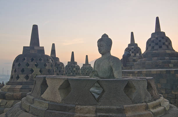istock Sunrise Borobudur Temple Stupa in Yogyakarta, Java, Indonesia. 466256875