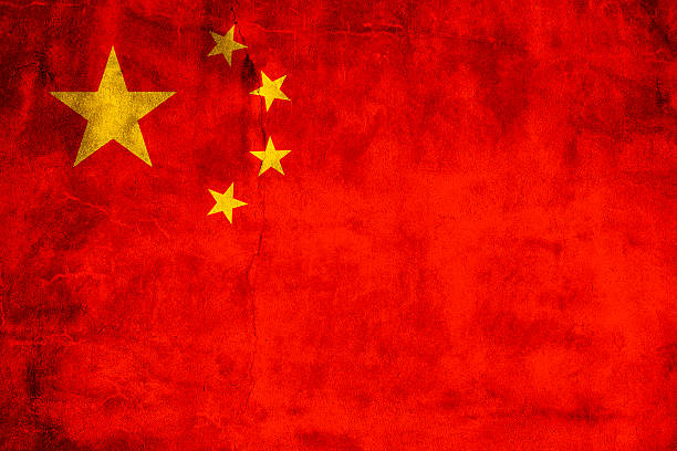 China Flag The flag of the People's Republic of China with a textured, distressed look communism photos stock pictures, royalty-free photos & images