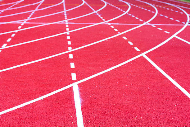istock Close up on athletics track 466258925