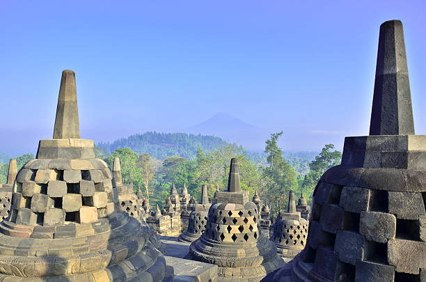istock Sunrise Borobudur Temple Stupa in Yogyakarta, Java, Indonesia. 466259101