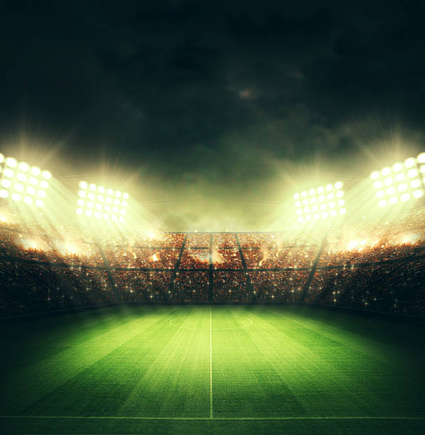 soccer stadium and the bright lights