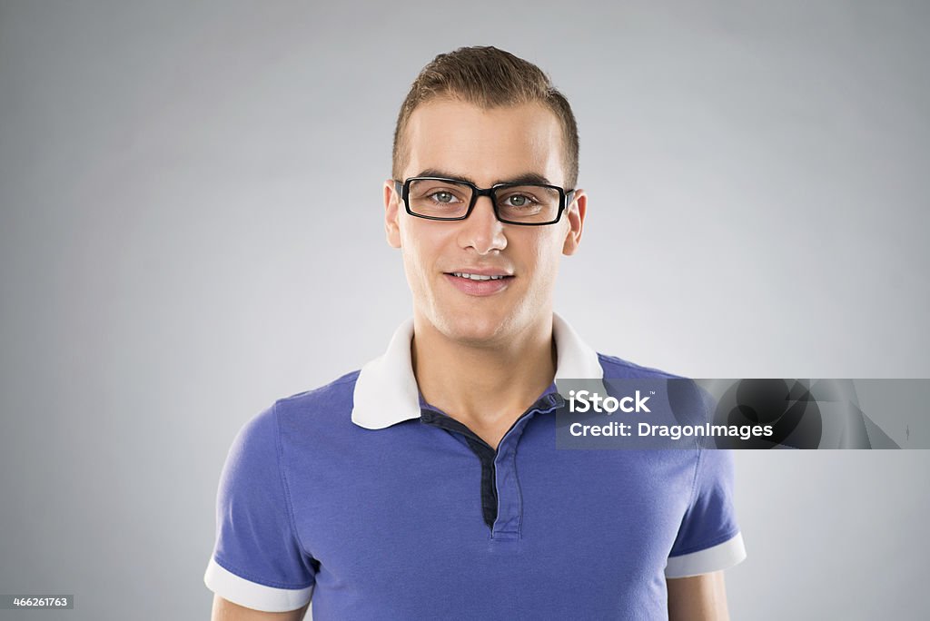 Student guy Portrait of a young man in glasses Adult Stock Photo
