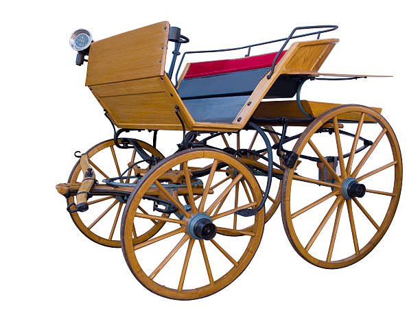 istock Open horse-drawn carriage middle position 466264520