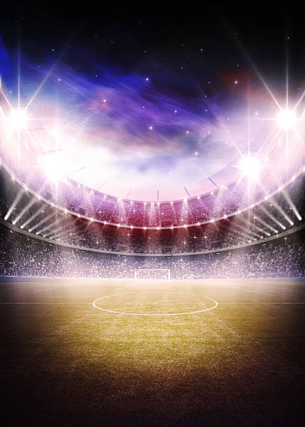 istock soccer stadium and the bright lights 466264930