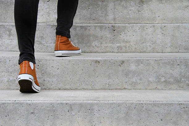Take the next step This picture speaks many actions. Take the next step, move closer, have courage. outdoor staircase stock pictures, royalty-free photos & images