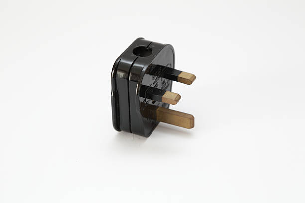 istock Power cord with plugs and sockets 466265218