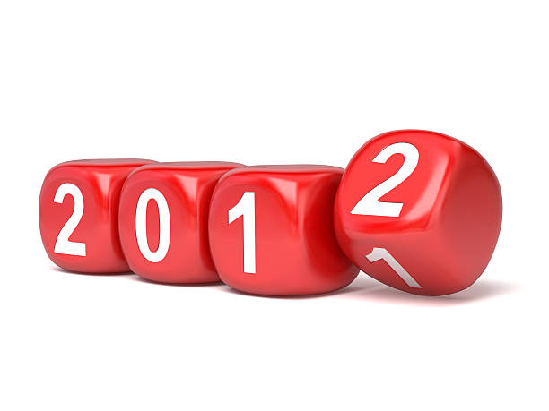 istock The new year 2012 in dices 466265906