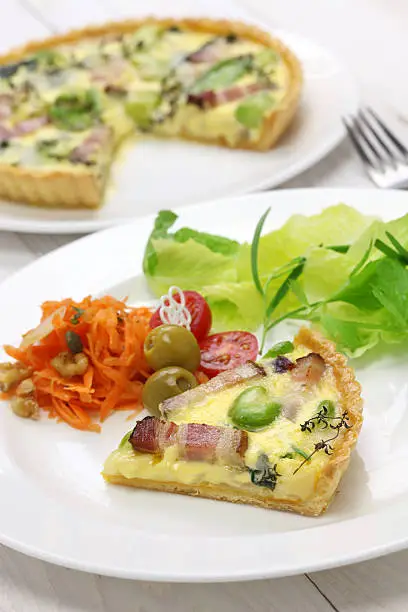 Photo of homemade quiche