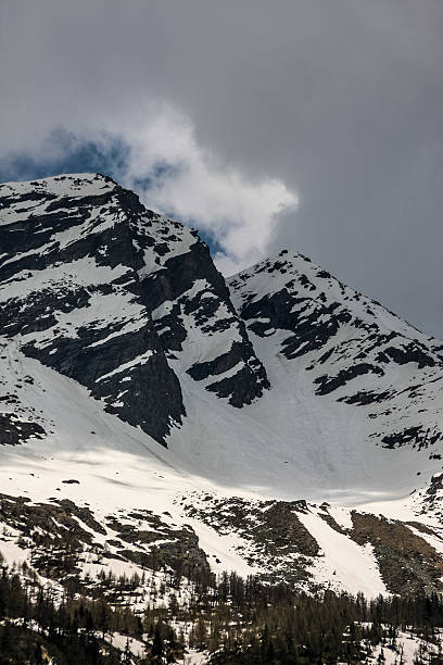 o monte rosa dos alpes - liskamm imagens e fotografias de stock