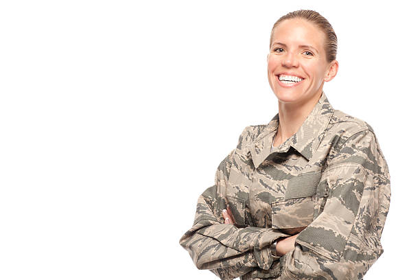 istock Smiling female airman 466272420