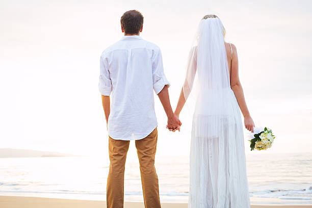 istock Married couple, bride and groom 466273171