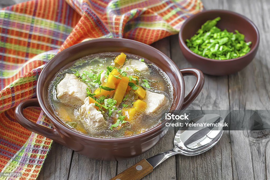 Meat soup Chicken - Bird Stock Photo