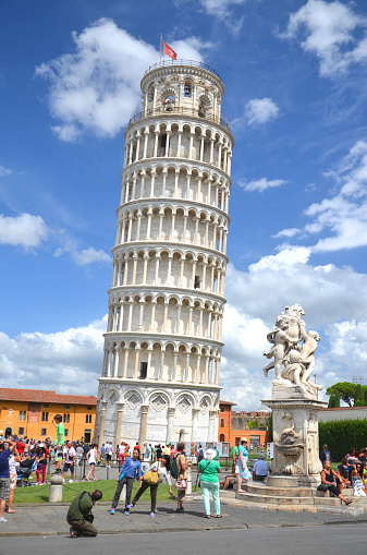A close-up from the tower of Pisa