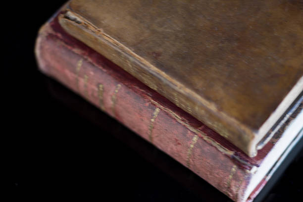 istock Two Antique Books on Black Background 466276240