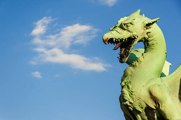 istock Famous Dragon bridge in Ljubljana 466278429