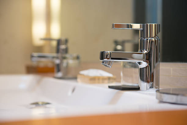 istock Modern washbasin in a luxury hotel 466278984