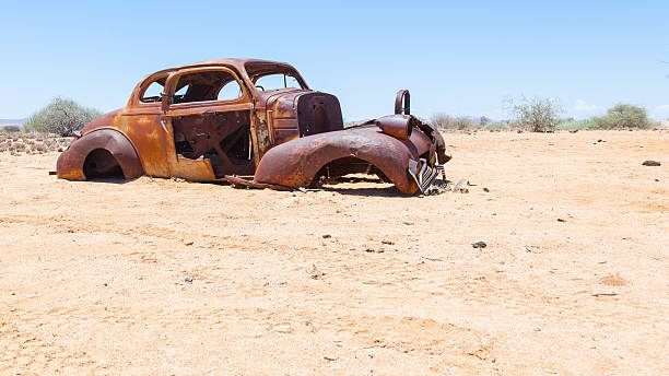 istock Abandoned car in the Namib Desert 466279093