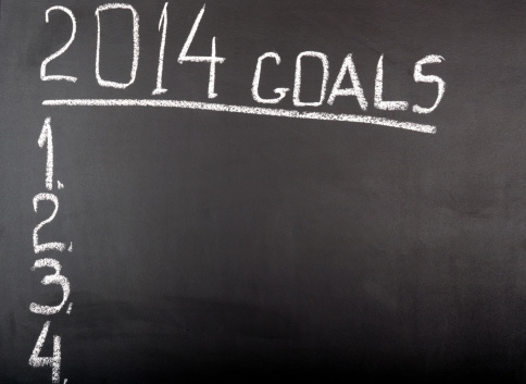 Hand underlining 2014 Goals