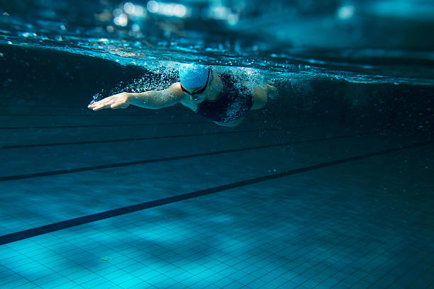 istock Female swimmer at the swimming pool. 466281880