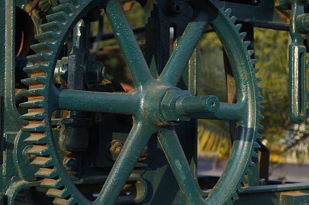 istock Rusted Machinery - Rusty Parts of Textile Machine 466282202