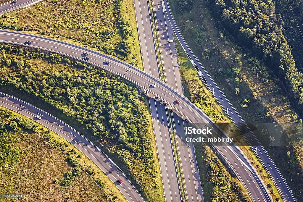 Vista aérea de la autopista - Foto de stock de Orden libre de derechos