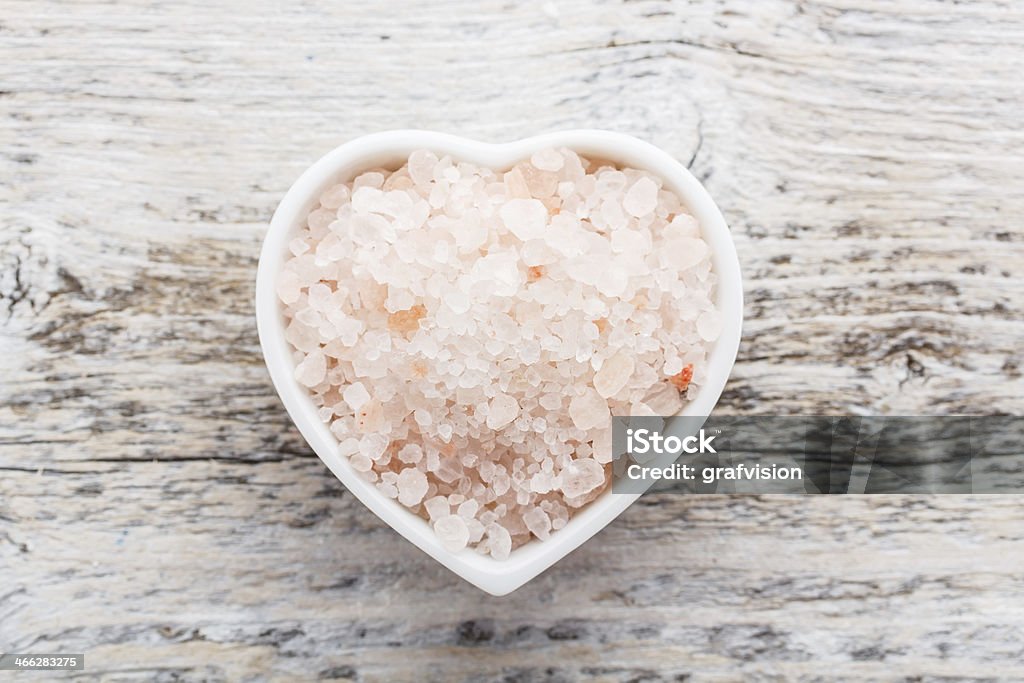 Himalayan pink salt Himalayan pink salt in ceramic bowl Asia Stock Photo