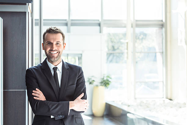 istock Happy businessman in an office 466284340