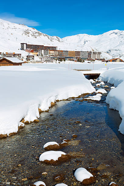 istock Vertical view of Tignes village 466285078