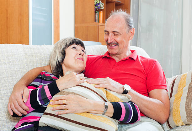 istock happy ordinary mature couple together 466286425