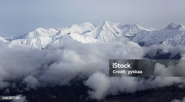 Beautiful Snowcapped Peaks Of The Caucasus Mountains Stock Photo - Download Image Now