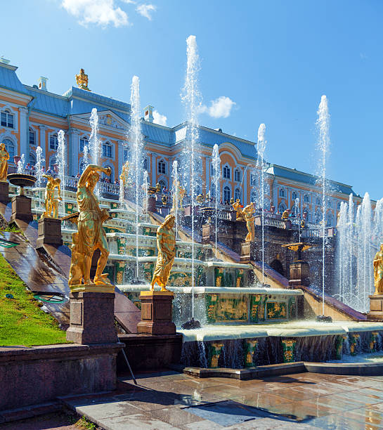 istock Grand Cascade Fountains At Peterhof Palace 466287886