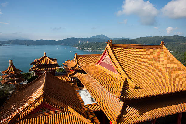 istock Rooftop, Wen Wu Temple, Sun Moon Lake, Taiwan 466289010