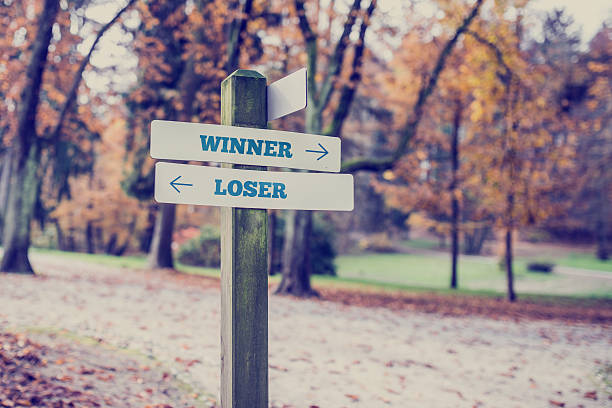 istock Rural signboard - Winner - Loser 466289542