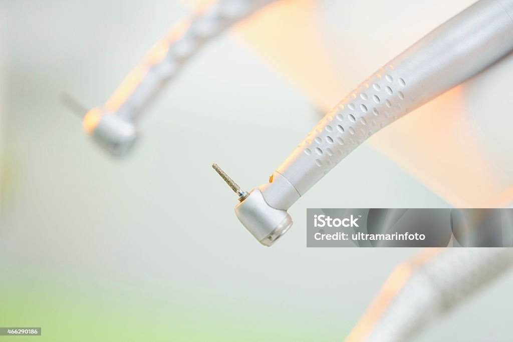 Dental Drill   Dentistry   Modern dentist office Dentistry. Modern dentist office Dental Drill.  Selective focus. Very shallow depth of field for soft background. 2015 Stock Photo