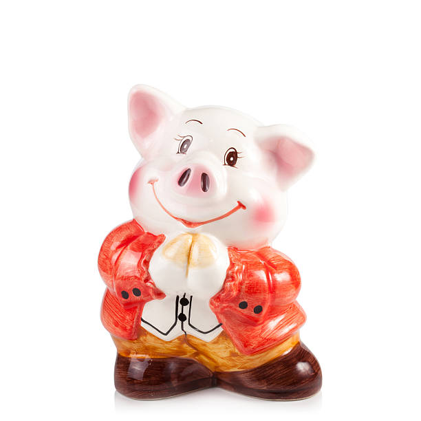 istock Piggy bank isolated on white background 466292060