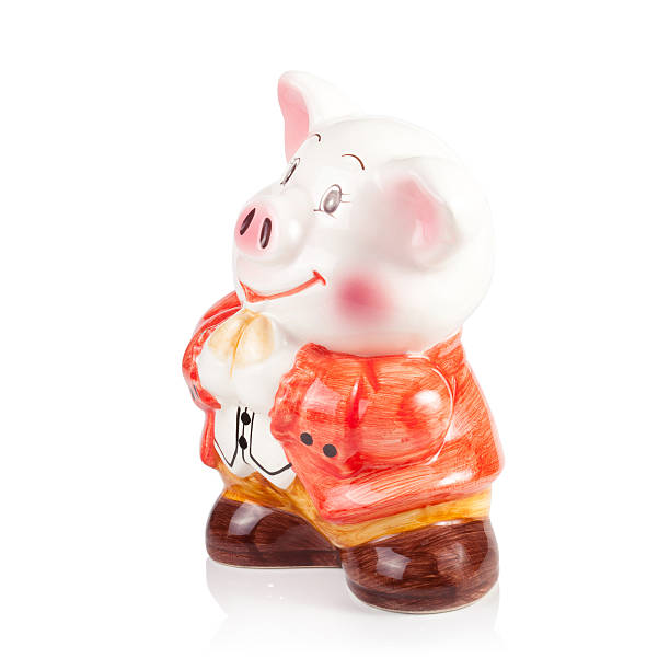 istock Piggy bank isolated on white background 466292064
