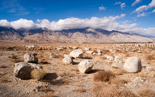 Rugged landscape at the base of the Sierra Nevada Mountain Range